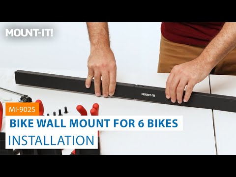 WheelsUp Series Bike Wall Mount with Shelf for 6 Bikes MI-9025 Installation Video