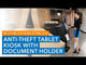 Anti-Theft Tablet Kiosk with Document Holder for iPad, iPad Air, iPad Pro