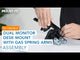 Dual Monitor Desk Mount with Gas Spring Arms MI-1882BLK Assembly Video