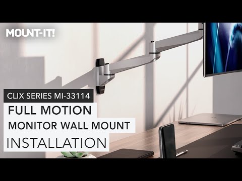 Full Motion Single Monitor Wall Mount