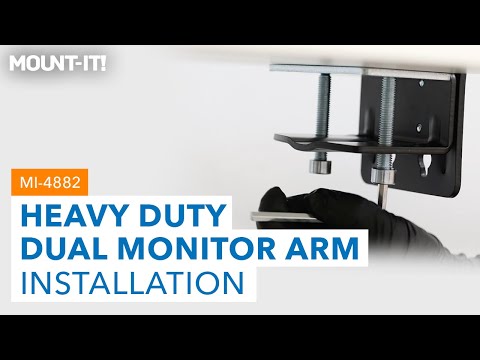 Heavy Duty Dual Monitor Arm For Screens Up To 35"