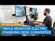 Electric Standing Desk Converter for 3 Monitors