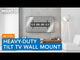 Heavy-Duty Tilt TV Wall Mount with Slim Profile