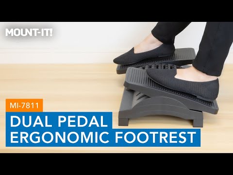 Dual Pedal Ergonomic Footrest
