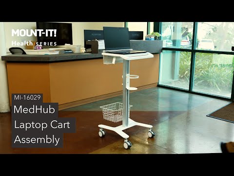 MedHub Laptop Cart with Security Bar | MI-16029 (Assembly)