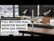 Full Motion Dual Monitor Mount with Gas Spring