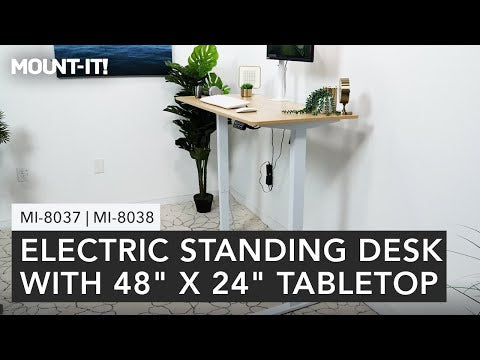 Electric Standing Desk with 48" x 24" Tabletop