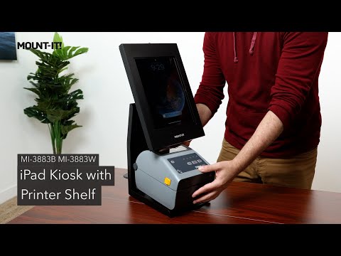 Tablet Kiosk with Printer Shelf - Installation