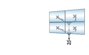 Quad monitor mount
