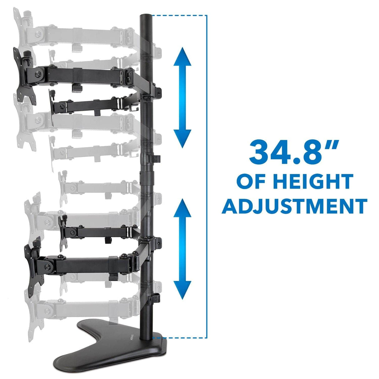 Monitor Stands - Quad Monitor Desk Stand - Mount-It! - MI-2784