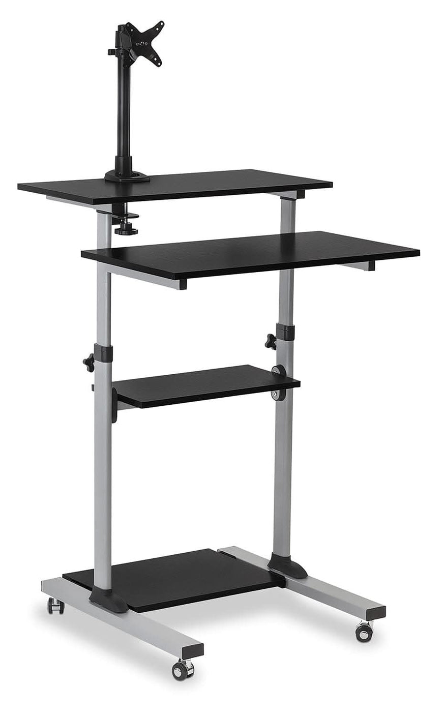 Side Computer Cart Laptop Cart - Rolling & Mobile Laptop Carts | Mount-It!