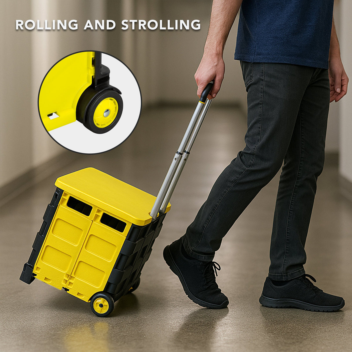 Hand Truck - Rolling Utility Cart - Mount-It! - MI-905