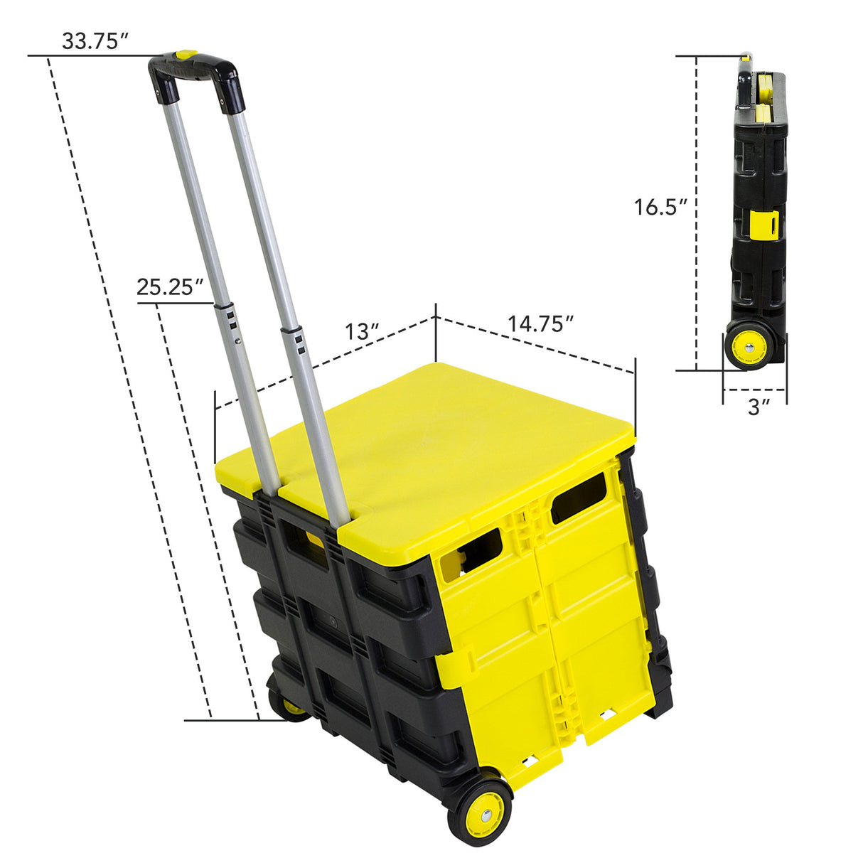Hand Truck - Rolling Utility Cart - Mount-It! - MI-905