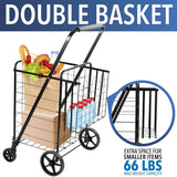 Hand Truck - Rolling Utility Shopping Cart - Mount-It! - MI-907