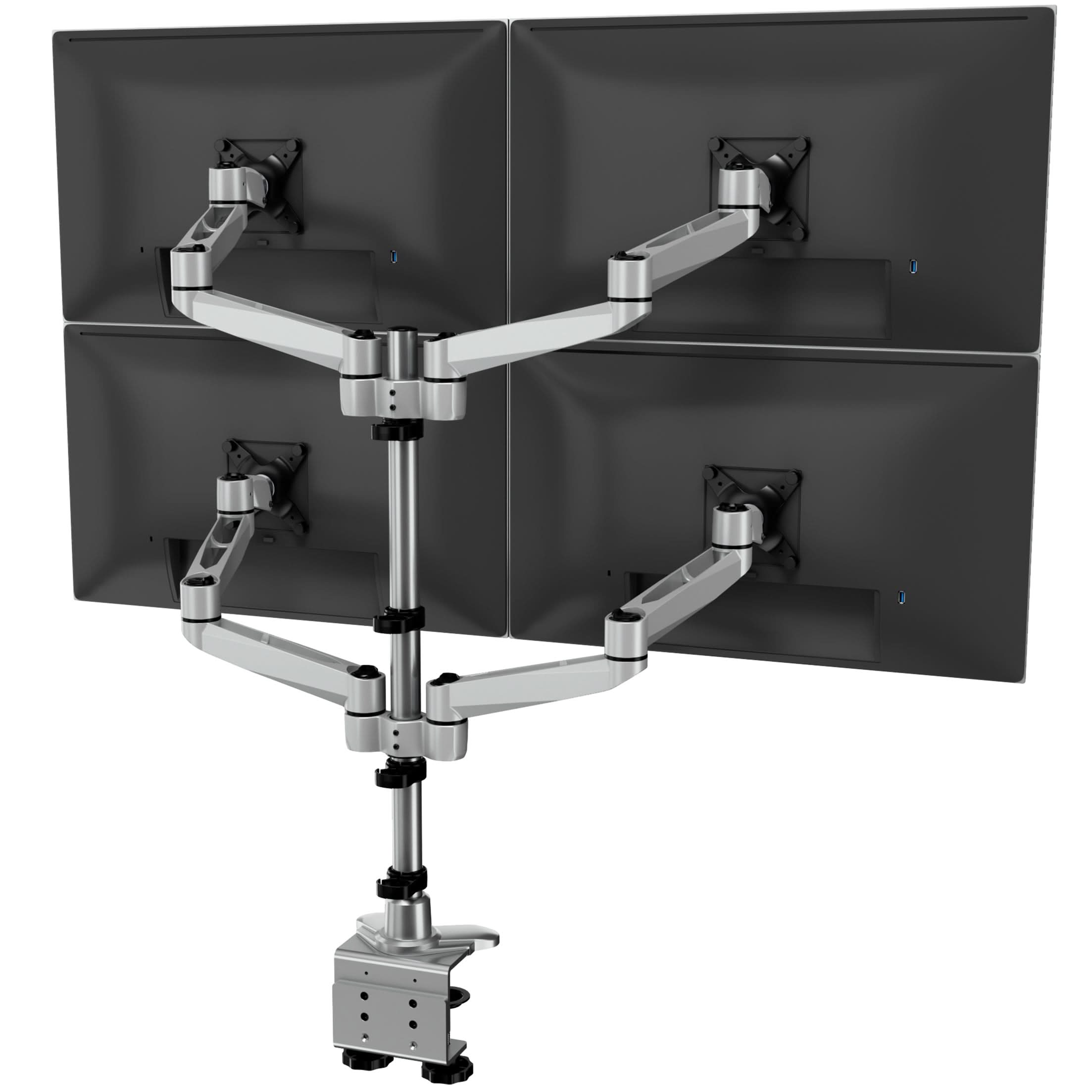 Mount-It! Full Motion Quad Monitor Desk Mount for monitors up to