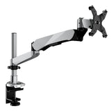 Silver Monitor Mount - CLiX Series Full Motion Single Monitor Desk Mount with Gas Spring Arm - Mount-It! - MI-35116