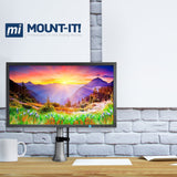 Silver Monitor Mount - Height Adjustable & Articulating Single Monitor Desk Mount - Mount-It! - MI-31111