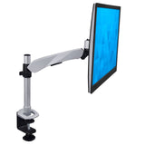 Silver Monitor Mount - Premium Single Monitor Desk Mount - Mount-It! - MI-34116