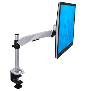 Silver Monitor Mount - Premium Single Monitor Desk Mount - Mount-It! - MI-34116