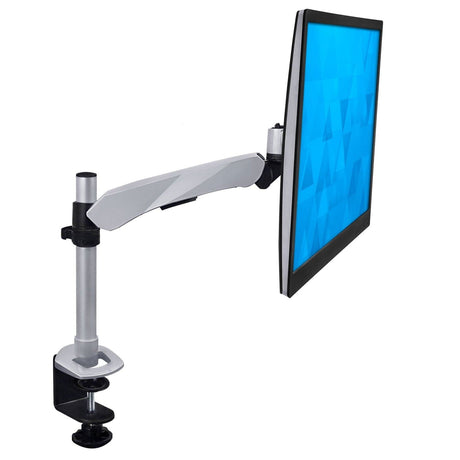 Silver Monitor Mount - Premium Single Monitor Desk Mount - Mount-It! - MI-34116