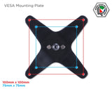 Silver Monitor Mount - Three Monitor Swivel Arm Desk Mount - Mount-It! - MI-52111