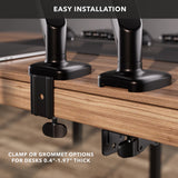Monitor Mount - Single Monitor Desk Mount with Gas Spring Arm - Mount-It! - MI-1881BLK