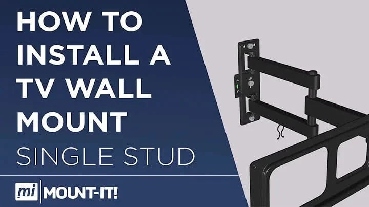 How to install a tv wall mount. Single Stud. Mount-It!
