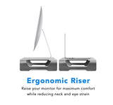 Monitor Risers - Slim Aluminum Riser & Stand - Mount-It! - MI-7275