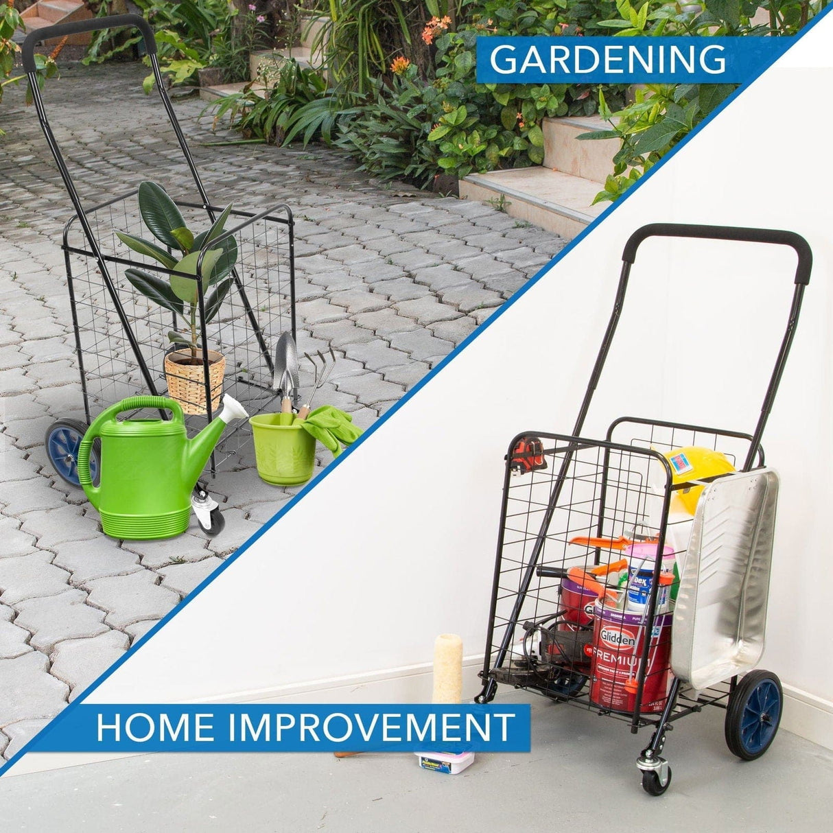 Hand Truck - Small Rolling Utility Shopping Cart - Mount-It! - MI-907S