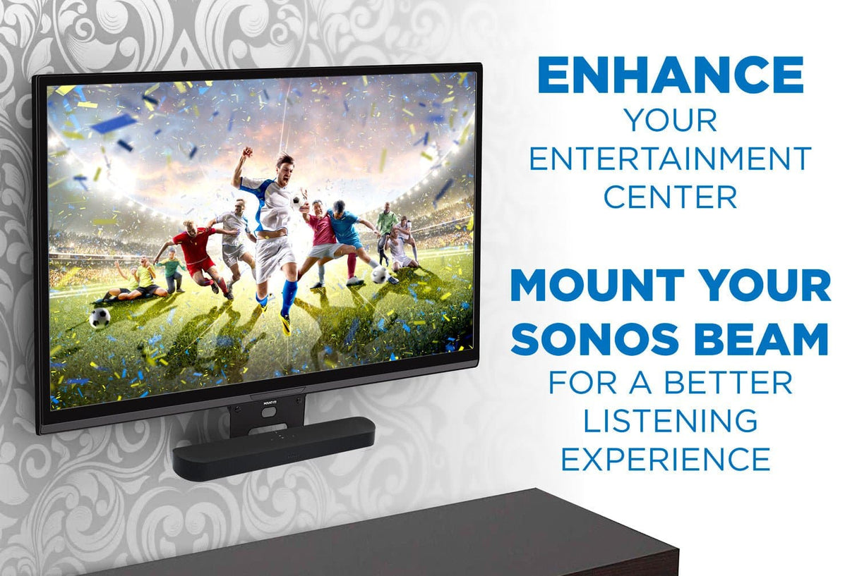Speaker Mount - Sound Bar TV Mounting Shelf for Sonos Beam - Mount-It! - MI-SB44