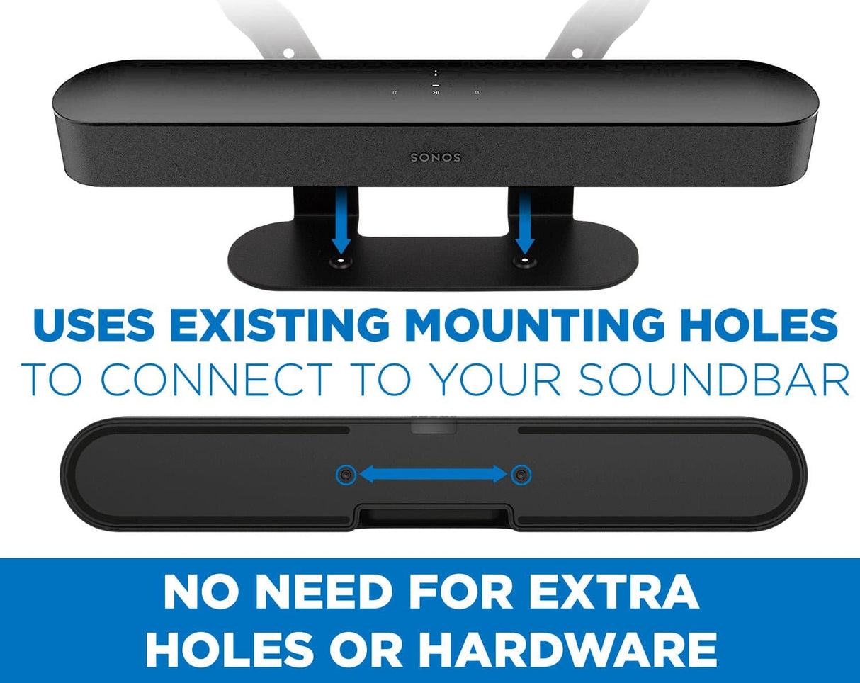 Speaker Mount - Sound Bar TV Mounting Shelf for Sonos Beam - Mount-It! - MI-SB44