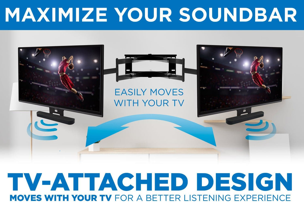 Speaker Mount - Sound Bar TV Mounting Shelf for Sonos Beam - Mount-It! - MI-SB44