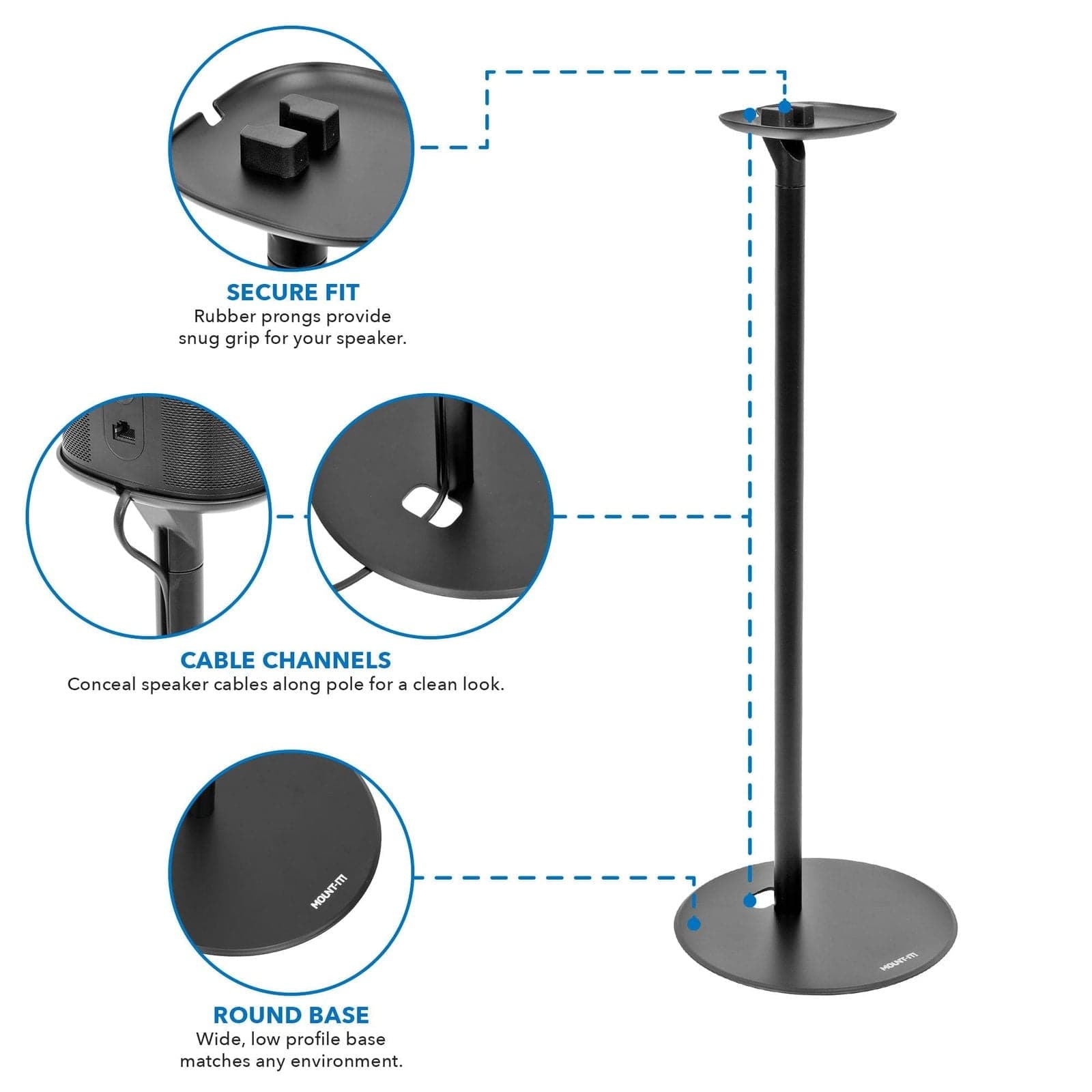 Mount-It! Speaker Floor Stand for SONOS One | MI-SB454
