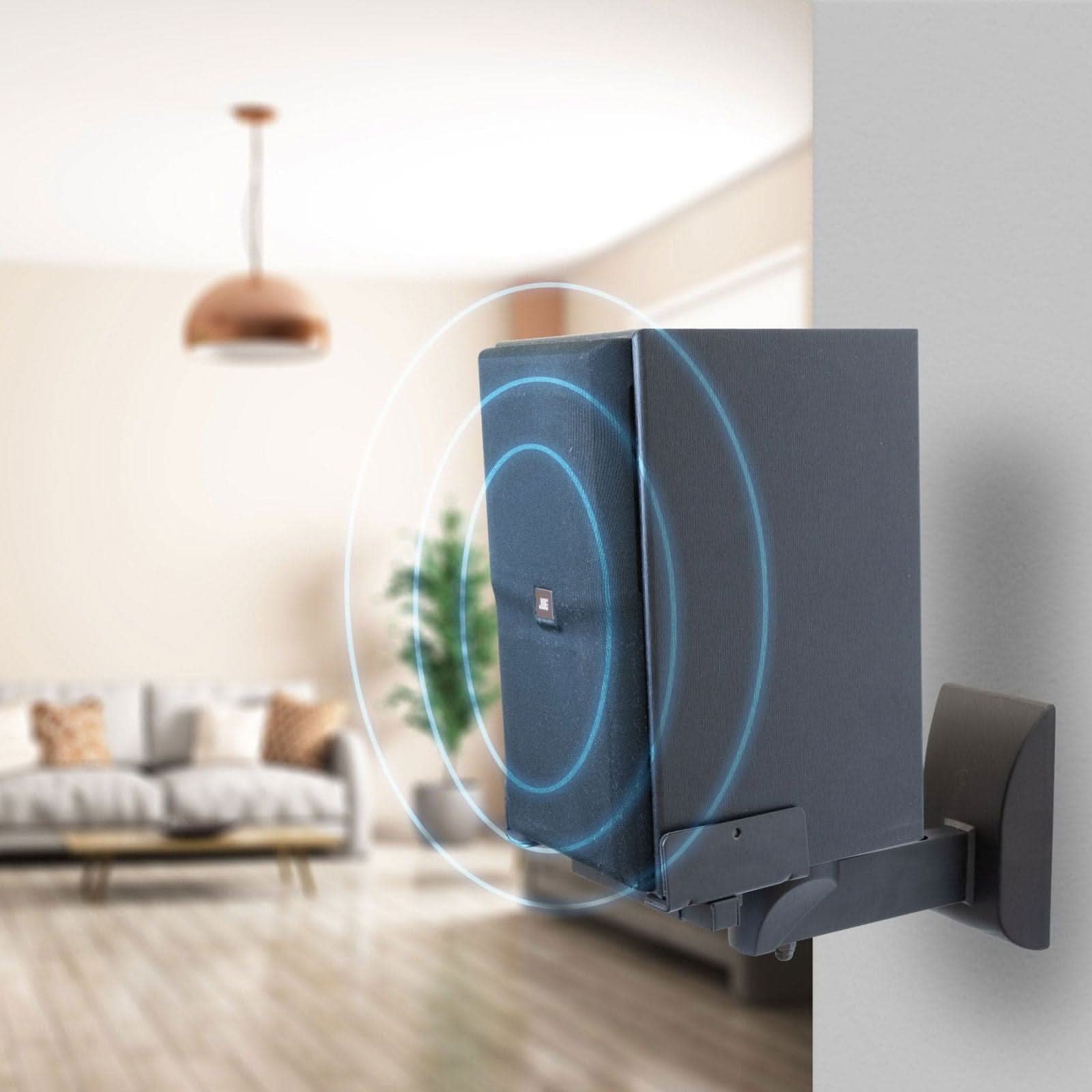 Mount-It! Outdoor Universal Speaker Wall Mount Bracket - Thumbnail 3