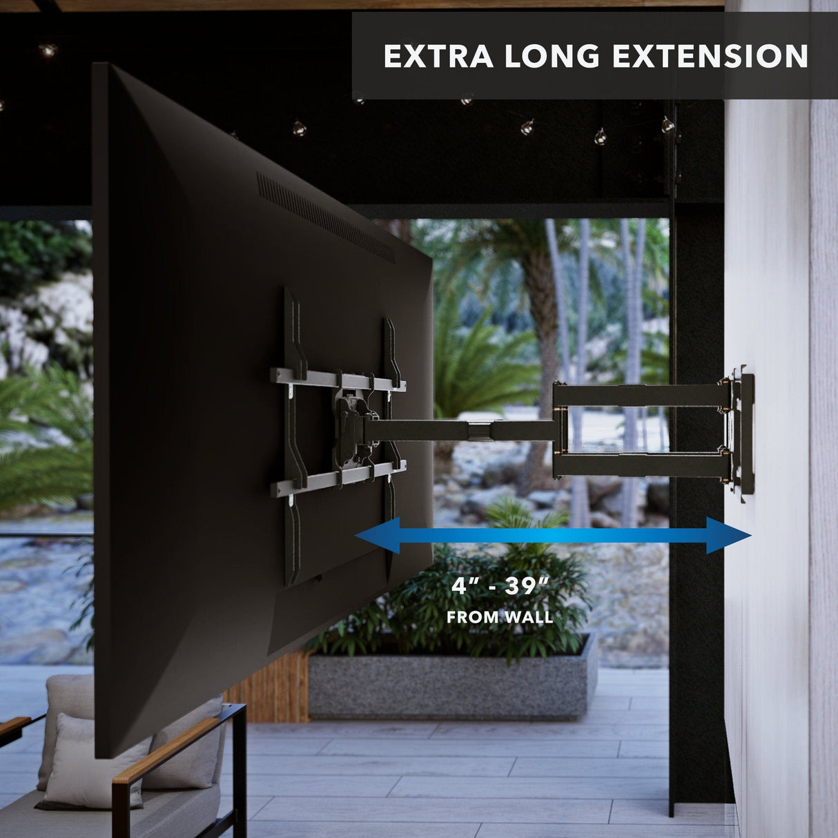 TV Mount - The Beast Full Motion Weatherproof TV Wall Mount - Mount-It! - MI-400