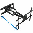Full Motion Weatherproof TV Wall Mount The Beast MI-400 with 39 inch extension