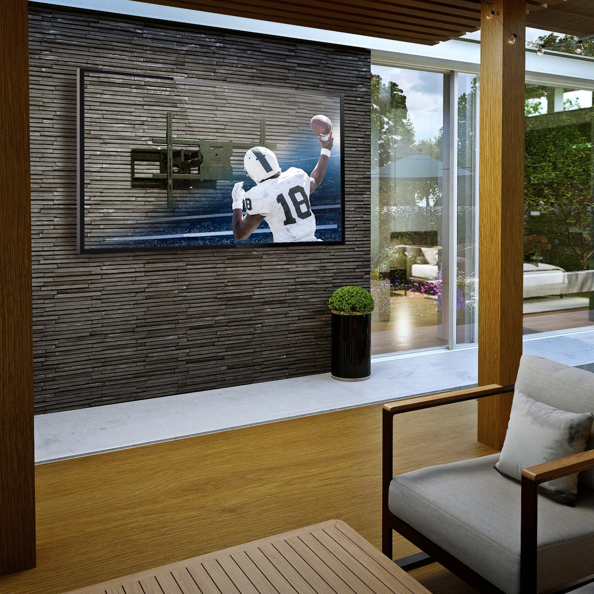 TV Mount - The Beast Full Motion Weatherproof TV Wall Mount - Mount-It! - MI-400