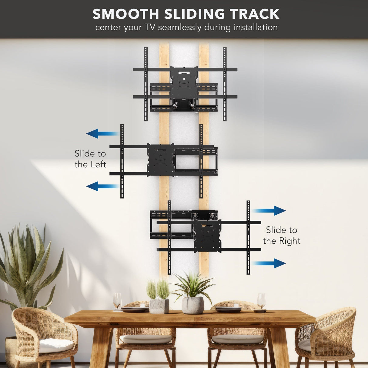 TV Mount - The Beast Full Motion Weatherproof TV Wall Mount - Mount-It! - MI-400