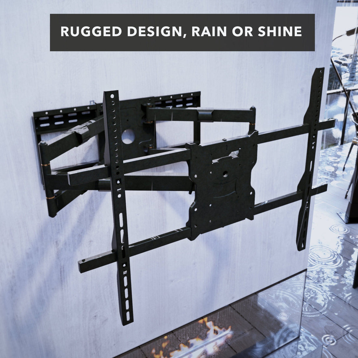 TV Mount - The Beast Full Motion Weatherproof TV Wall Mount - Mount-It! - MI-400