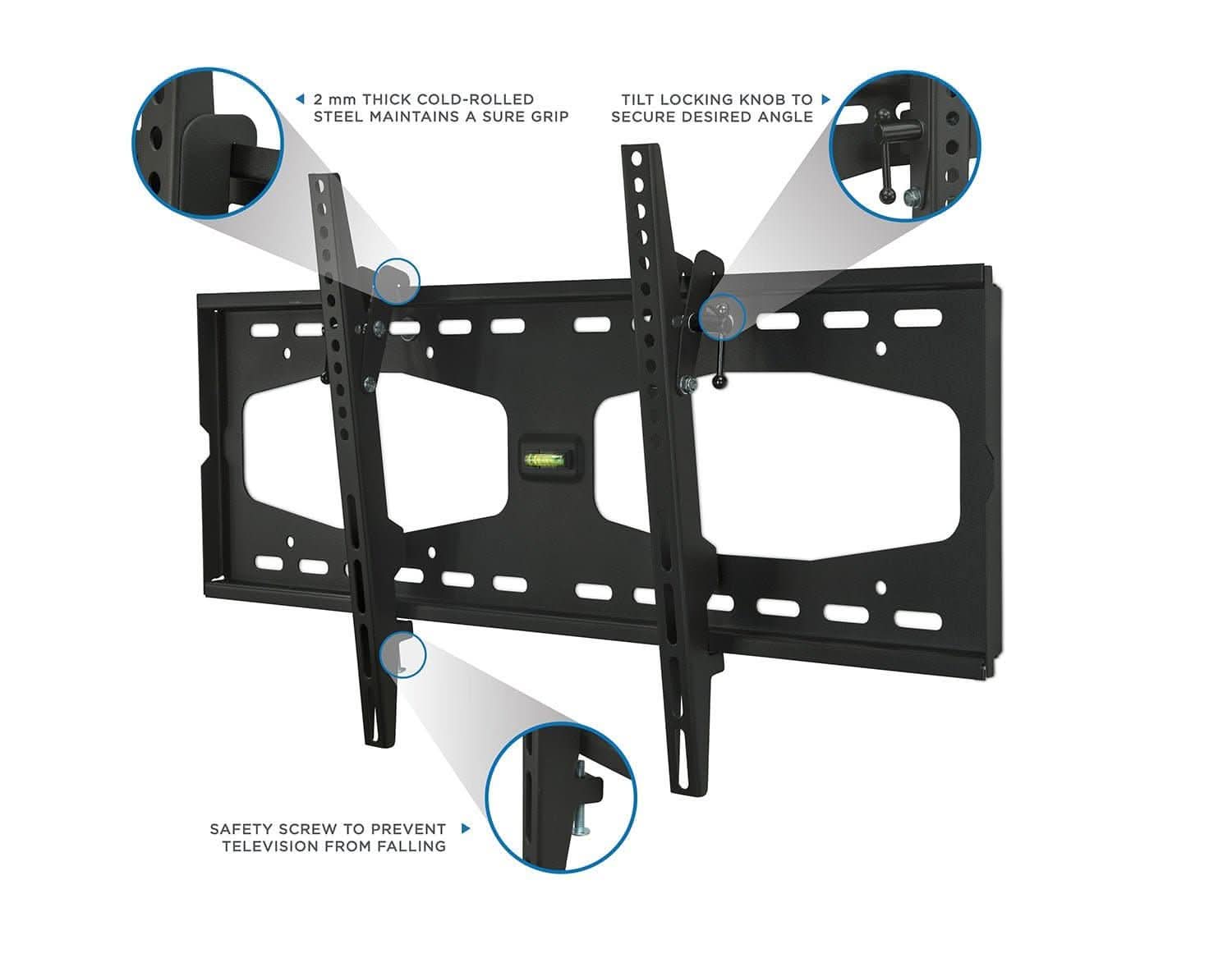 Mount-It! Tilting TV Wall Mount for 37" to 65" TVs | holds up to 165 lbs | MI-1131L - Thumbnail 3