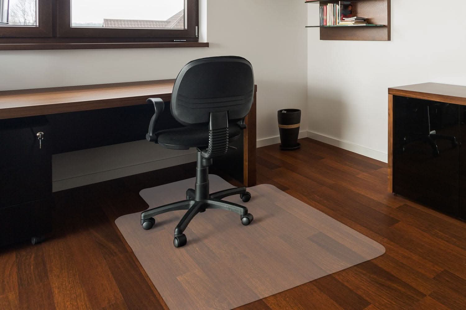 Mount-It! Clear Desk Chair Mat for Hardwood Floor | MI-7818