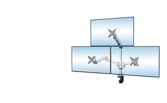 Triple monitor mount