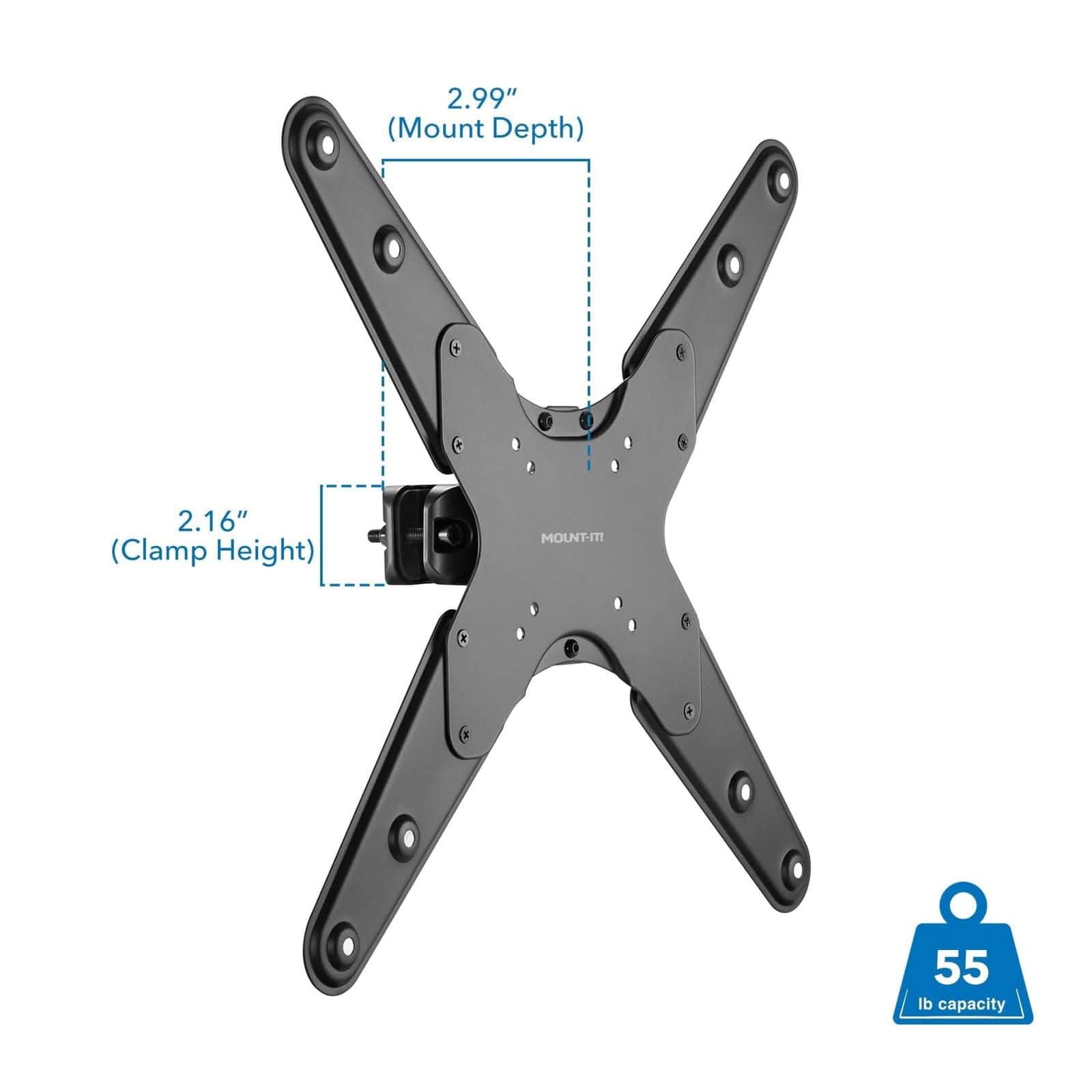 Mount-It! TV Pole Mount for 32" to 55" TVs | holds up to 55 lbs | MI-390XL - Thumbnail 3