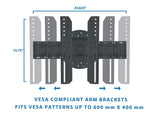 TV Mount - TV Wall Mount With Full 360 Degree Rotation - Mount-It! - MI-1246F