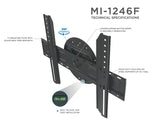 TV Mount - TV Wall Mount With Full 360 Degree Rotation - Mount-It! - MI-1246F
