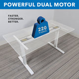 Ultimate Dual Motor Electric Standing Desk with 55" Tabletop