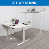 Ultimate Dual Motor Electric Standing Desk with 55" Tabletop
