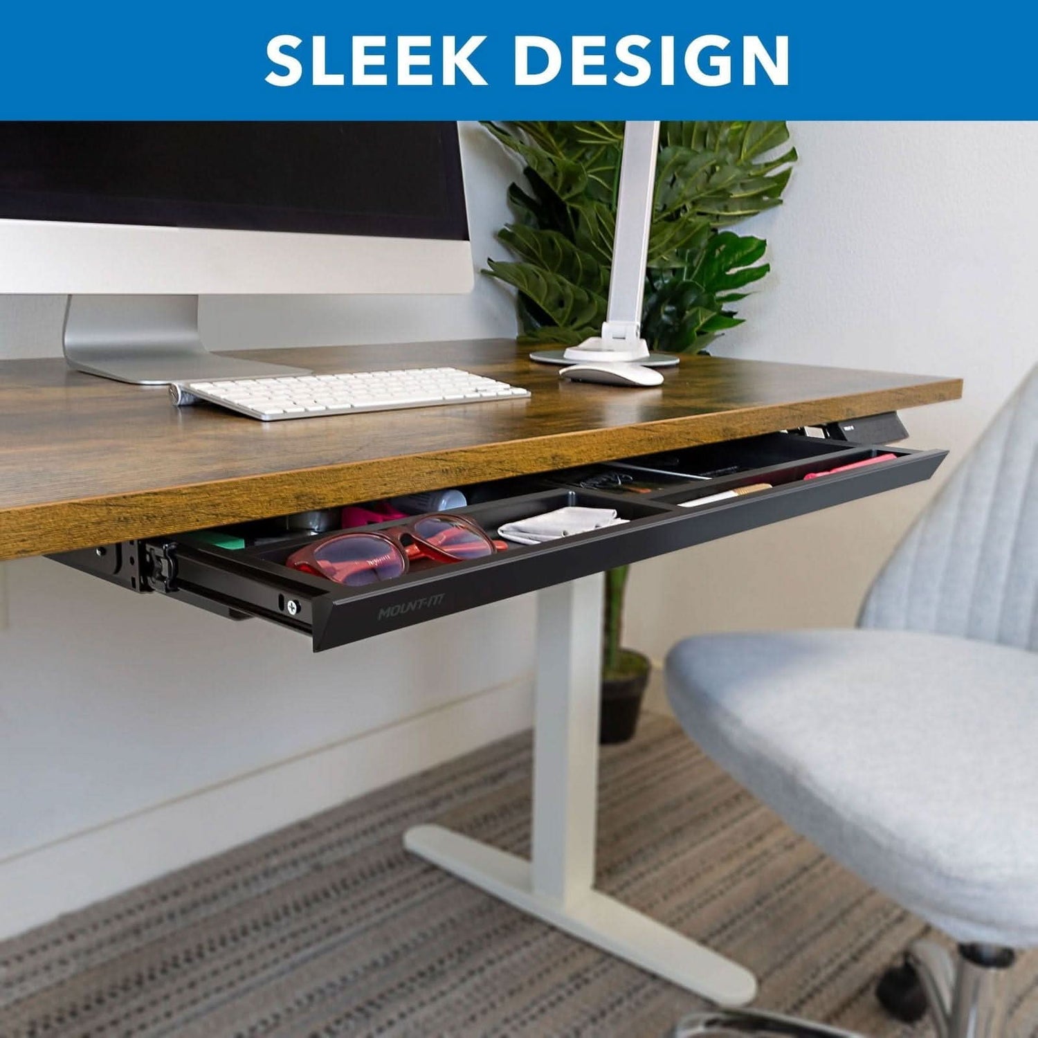 Mount-It! Under Desk Drawer - Deep - Mount-It! | MI-7298BLK