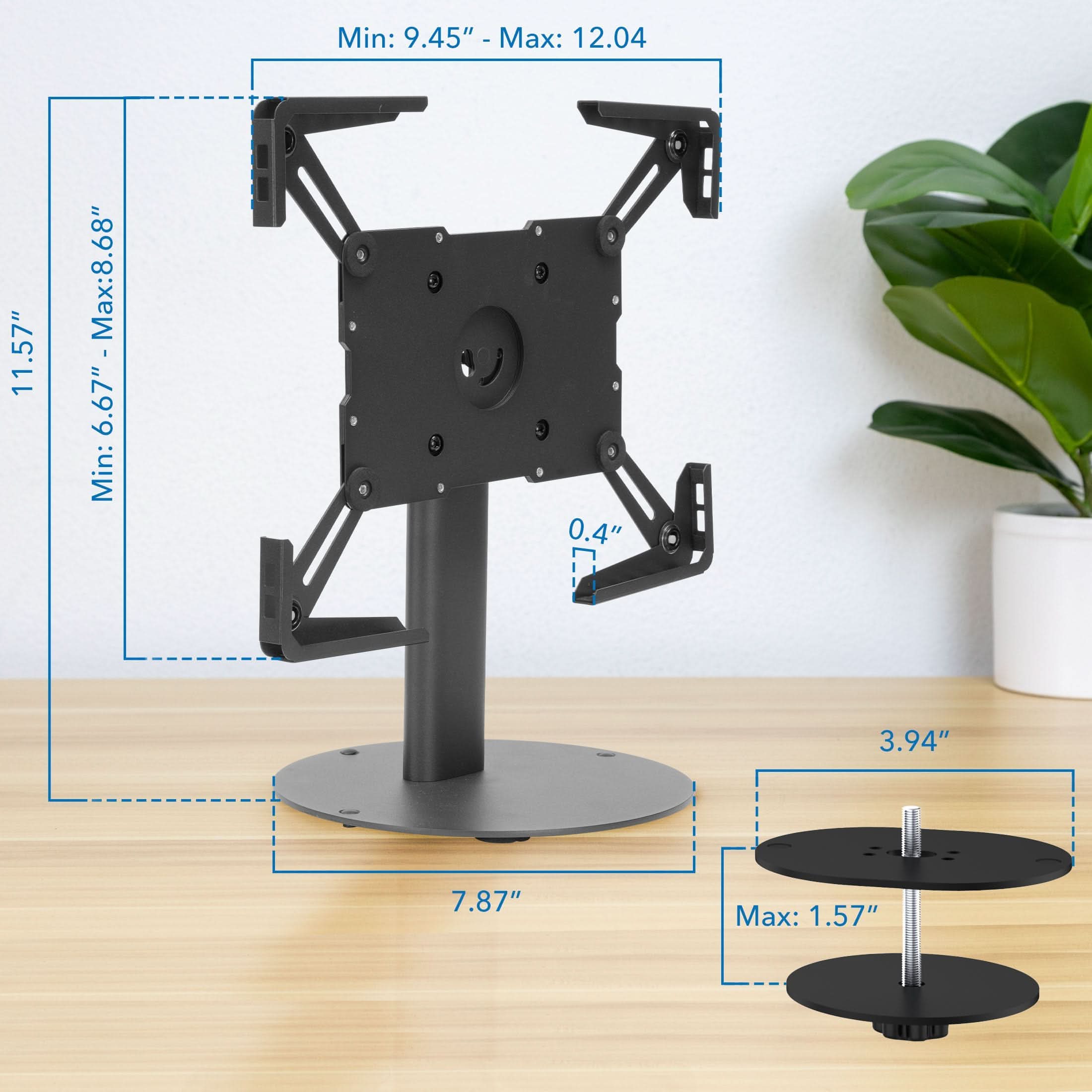 Universal Tablet Countertop Stand with Tilt - Mount-It! - Thumbnail 5