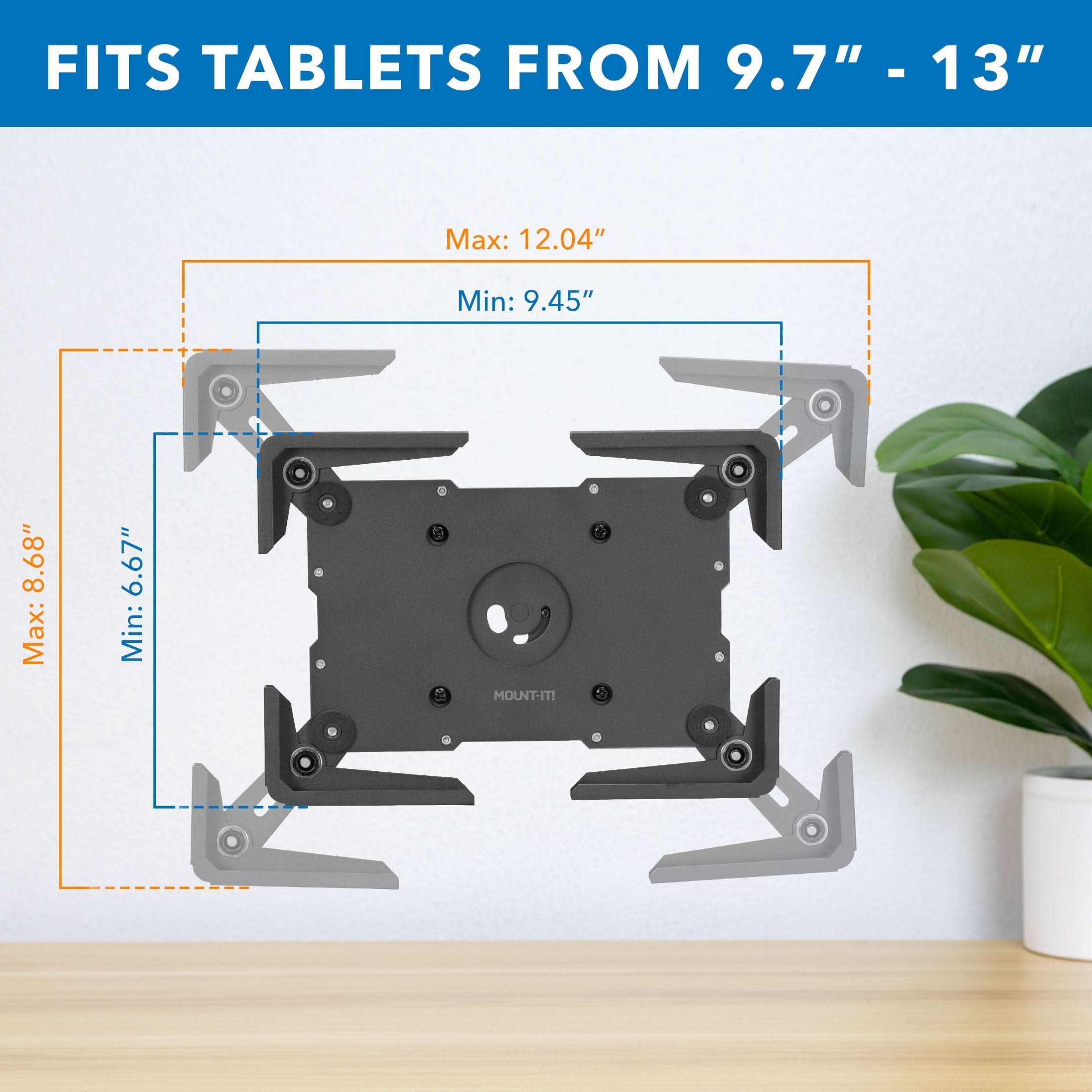 Mount-It! Universal Tablet Wall Mount | MI-3882BLK - Thumbnail 3